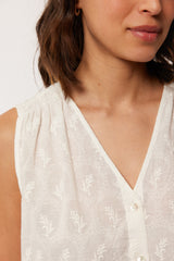 Bluse Leonor | Strahlendes Weiß