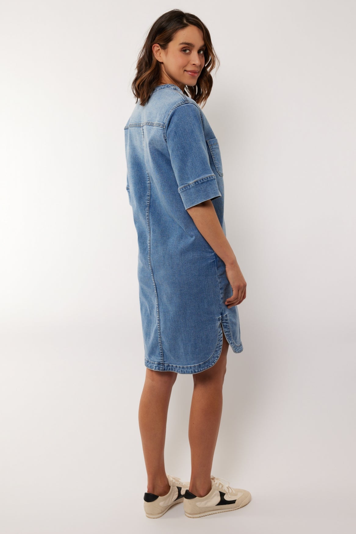 Dario-Kleid | Denim Mittelblau
