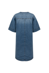 Dario dress | Denim Mid Blue