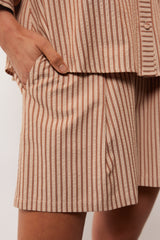 Azura short | Cappuccino/Cameo Rose