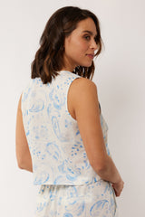 Manon gilet | Bright White/Skyway