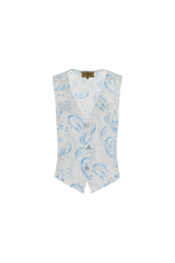 Manon gilet | Bright White/Skyway