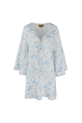 Lucien dress | Bright White/Skyway
