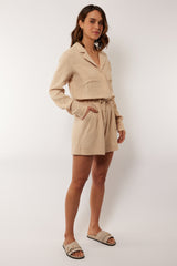 Adrien playsuit | Wood Ash