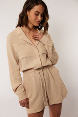 Adrien playsuit | Wood Ash