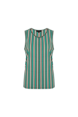 Lourdes top | Cappuccino/Bird’s Egg Green