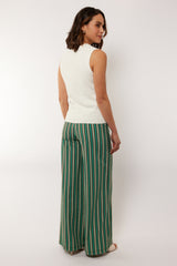 Marbella broek | Cappuccino/Bird’s Egg Green