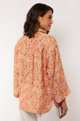 Paloma Bluse | Holzasche/Teerose