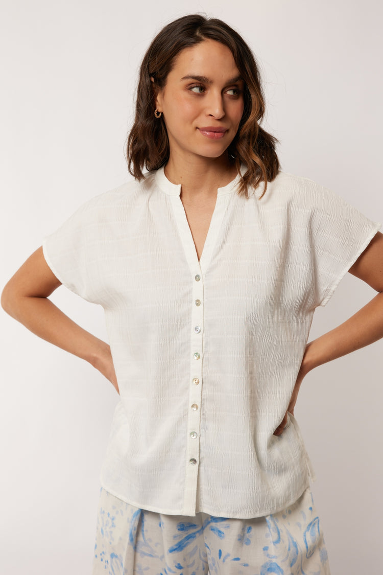Estela Bluse | Cremefarben