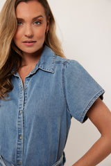 Toni blouse | Denim Light Blue