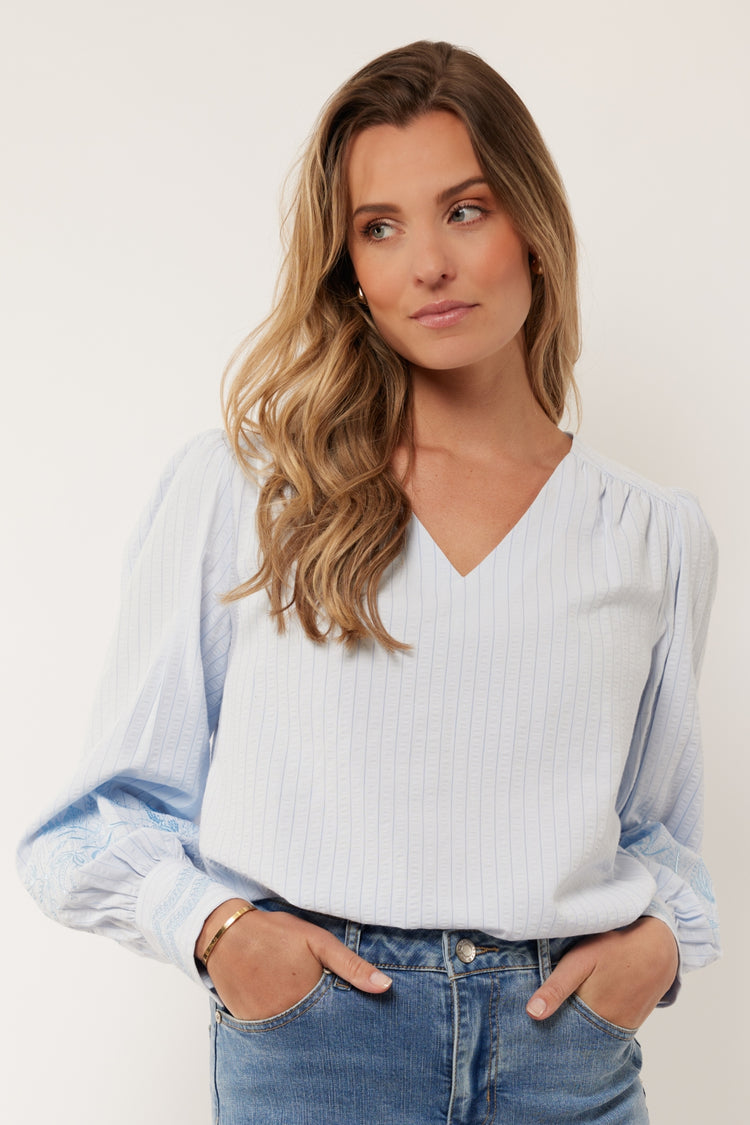 Indy top | Chambray Blue