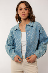Shiloh-Jacke | Denim Hellblau