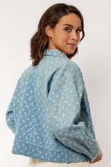 Shiloh-Jacke | Denim Hellblau