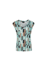 Zada top | Green Mint/Sahara