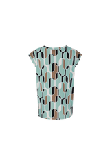Zada top | Green Mint/Sahara