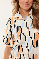 Violet blouse | Sand/Mango