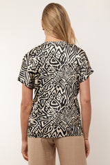 Julietta top | Black/Sand