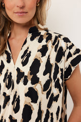 Devon top | Sand/Black