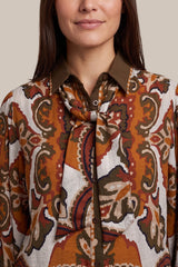 Iseult Bluse | Dark Earth/Color Mix