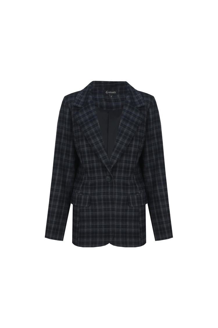 Eadon blazer | Grisaille/Dark Jeans Blue