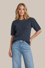 Eiléan trui | Dark Jeans Blue