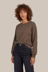 Aoife-Pullover | Dark Earth