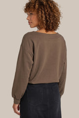 Aoife-Pullover | Dark Earth
