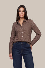 Ailis Bluse | Dark Earth