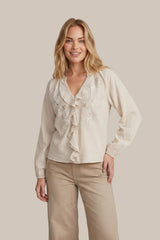 Sorcha blouse | Sand/Light Camel