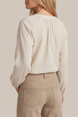 Sorcha blouse | Sand/Light Camel