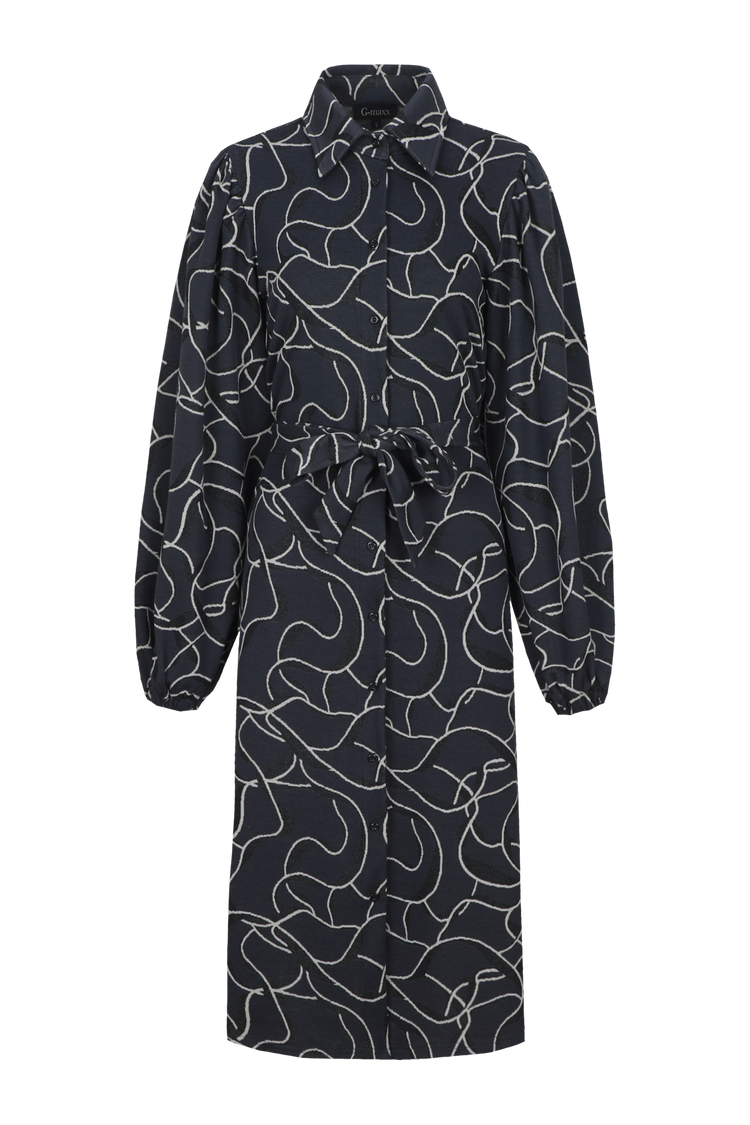 Liobhán jurk | Dark Jeans Blue/Black