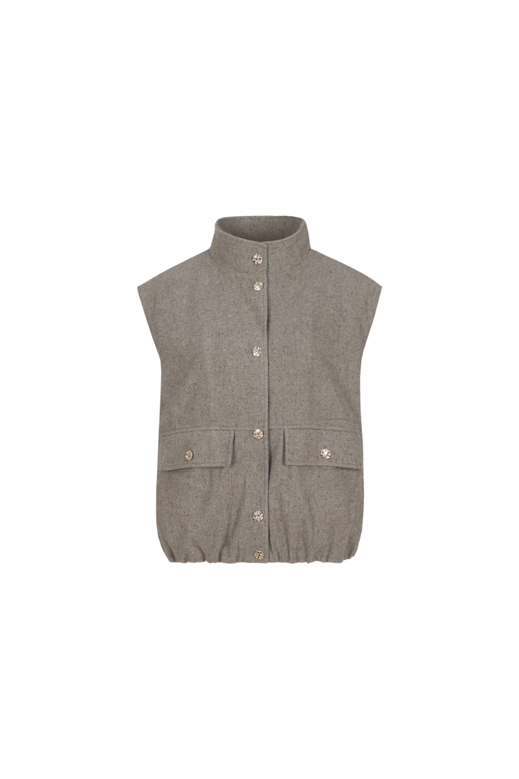 Kennedi gilet | Dark Earth