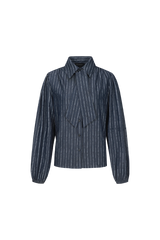 Fionn Bluse | Denim Hellgrau