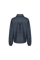 Fionn Bluse | Denim Hellgrau