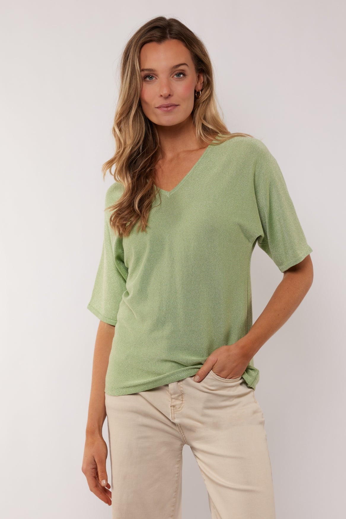 Edlin L Edlin top Light Moss | G-maxx