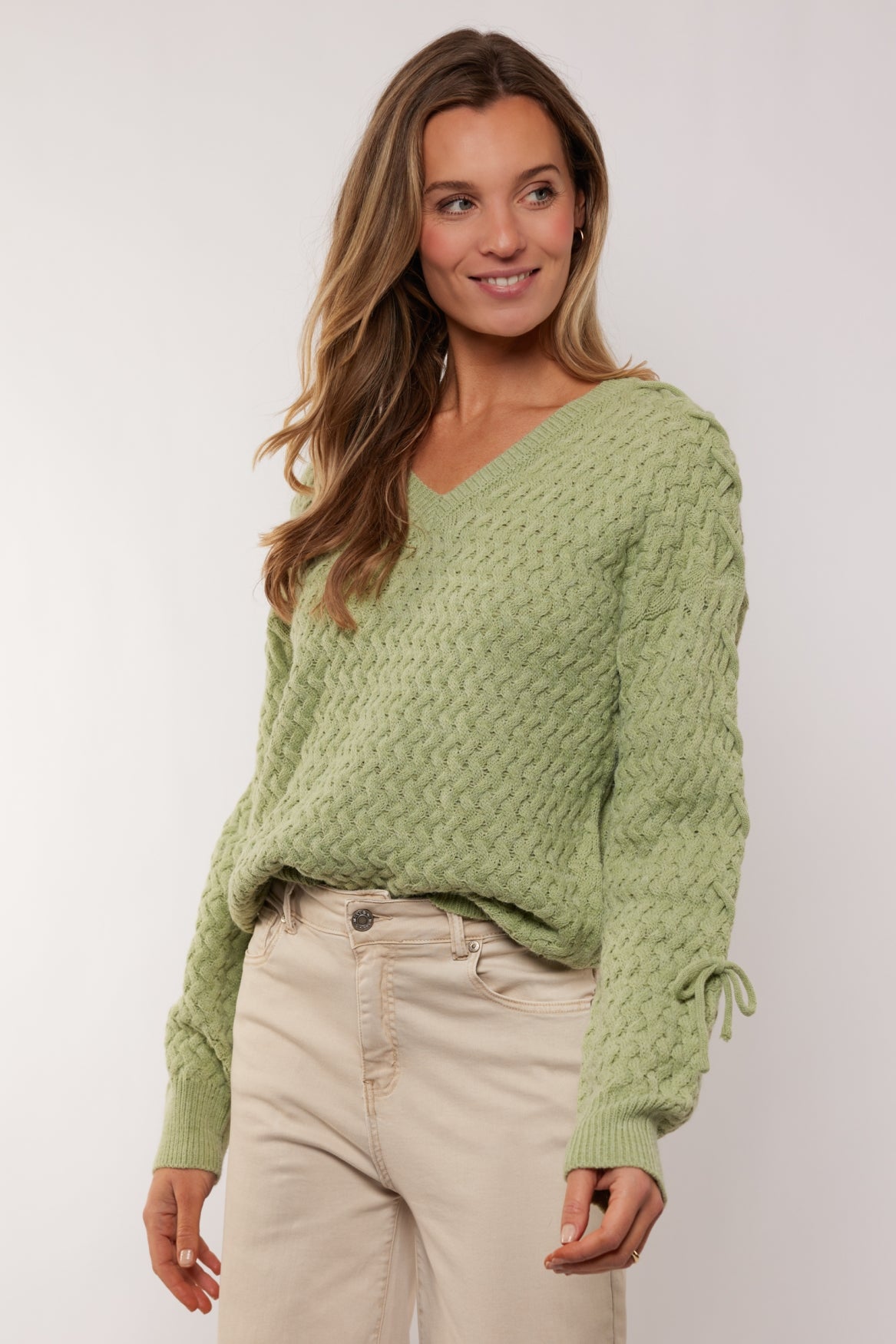 Hadlee trui | Light Moss