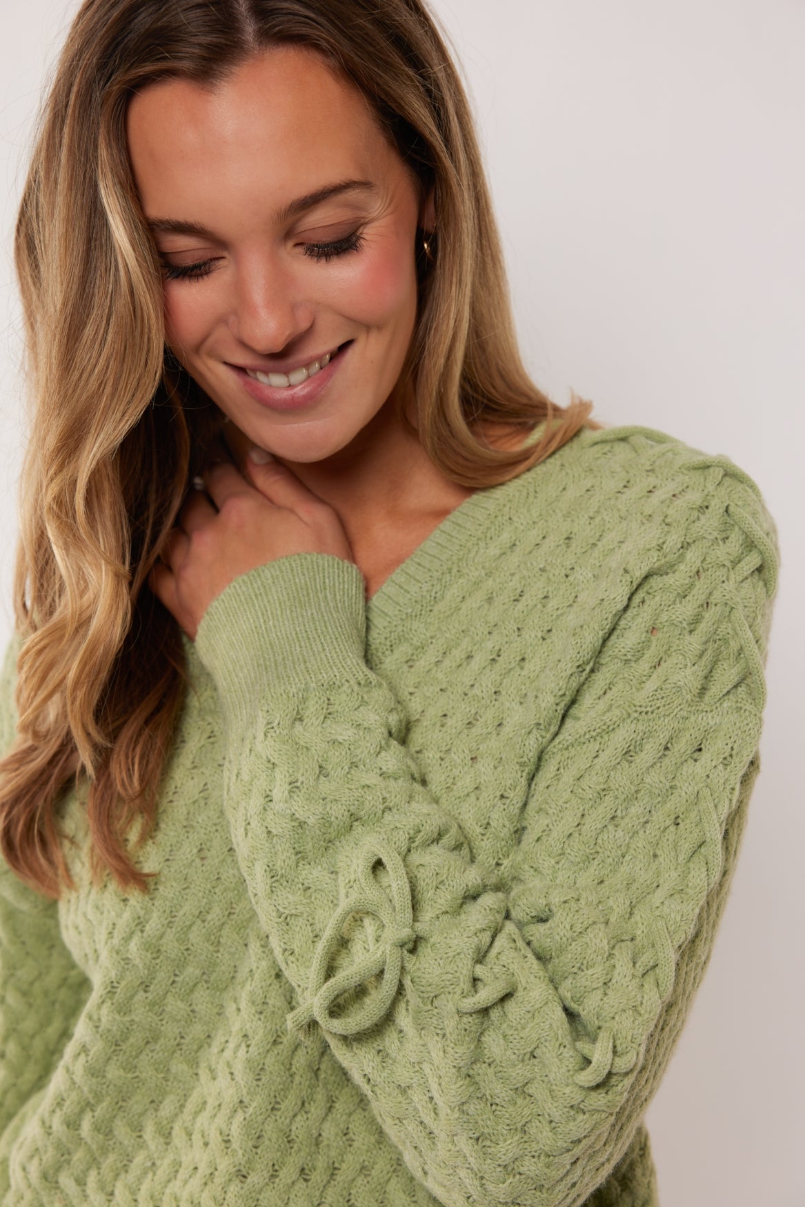 Hadlee trui | Light Moss