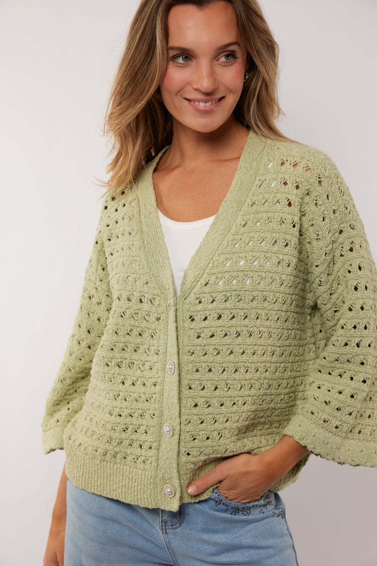 Aliya vest | Light Moss