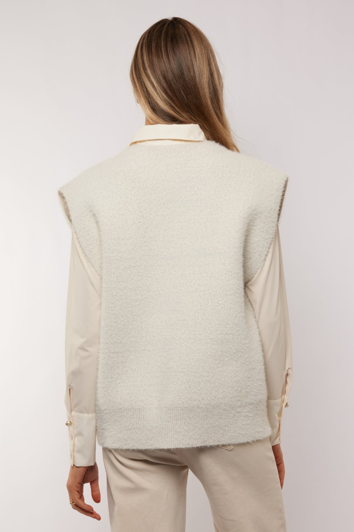 Kallie gilet | Wool White