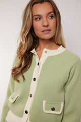 Maisy Jacke | Hellmoos/Wollweiß