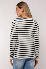 Alianna top | Wool White/Black