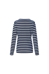 Alianna top | Dark Sapphire/Wool White