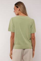 Etta top | Light Moss