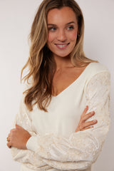 Raquelle trui | Wool White