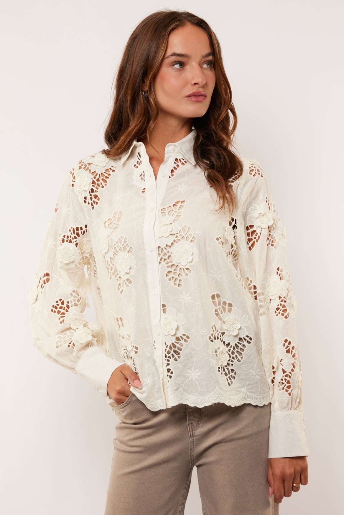 Alora blouse | Wool White
