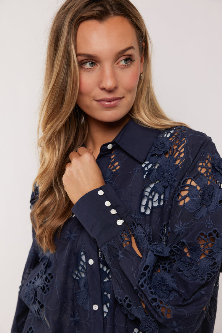 Alora blouse | Dark Sapphire