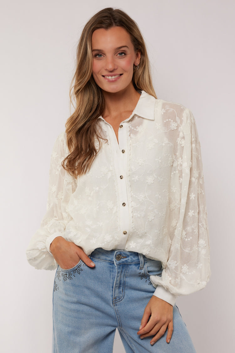 Julieta-Bluse | Offwhite