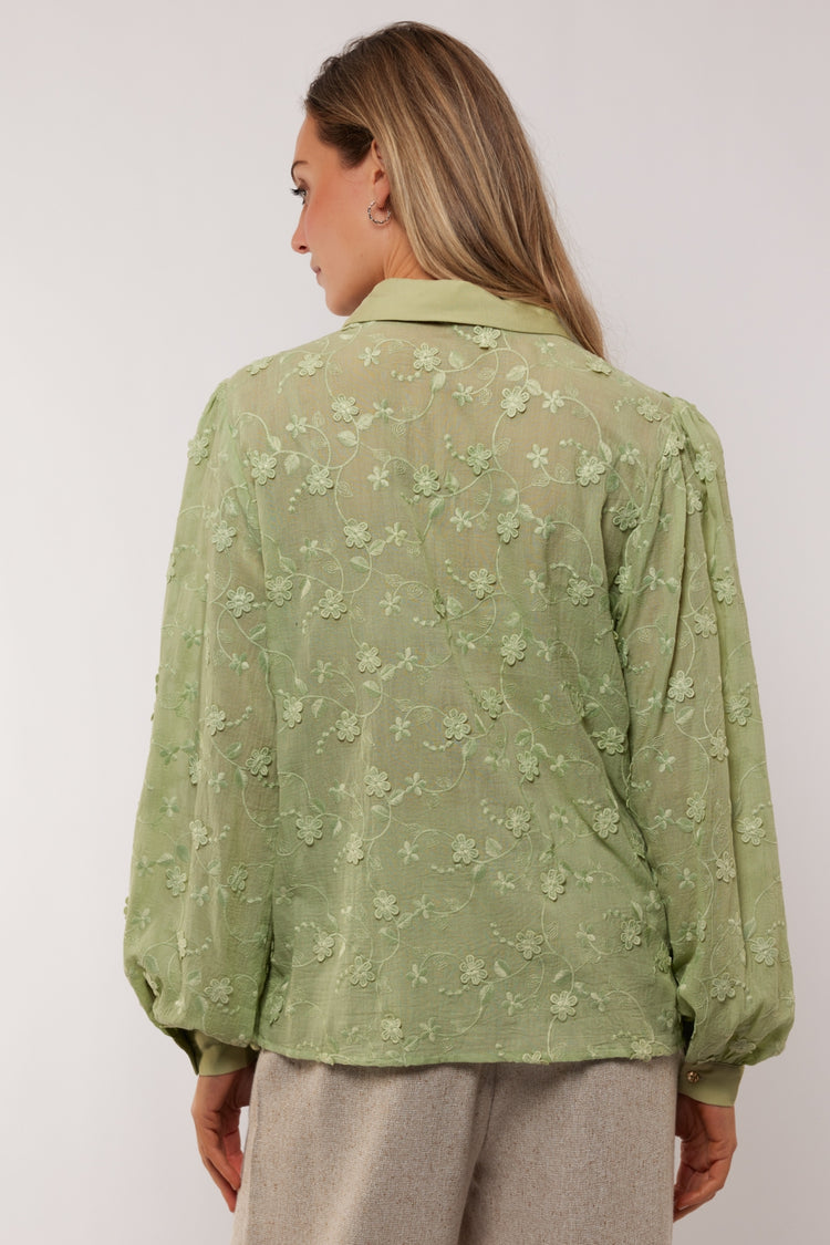 Julieta blouse | Light Moss