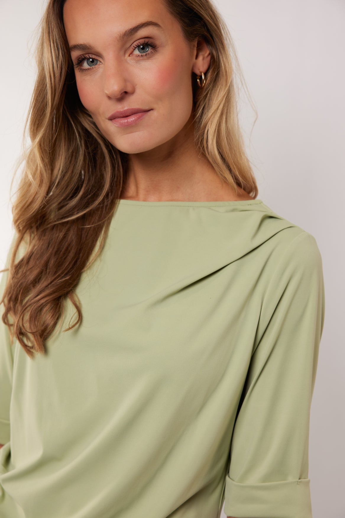 Romina top | Light Moss