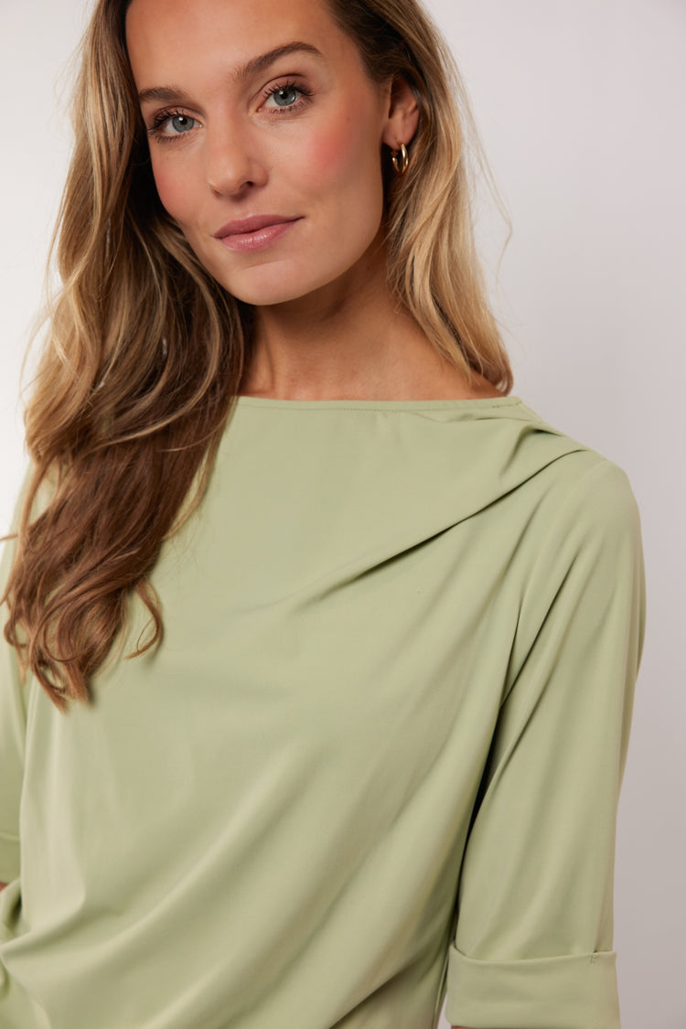Romina top | Light Moss